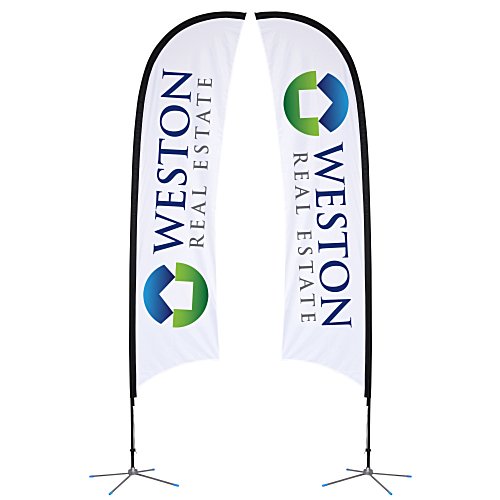 Indoor Razor Sail Sign - 13' - Two Sided Main Image