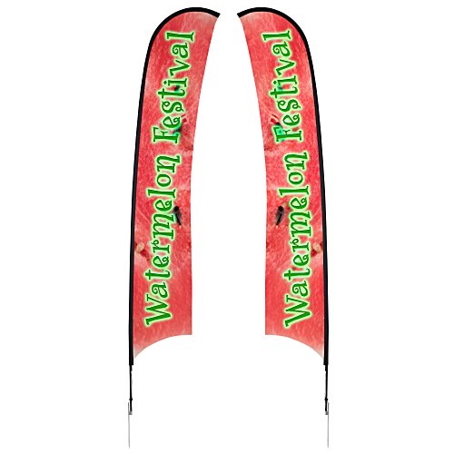 Outdoor Razor Sail Sign - 17' - Two Sided Main Image