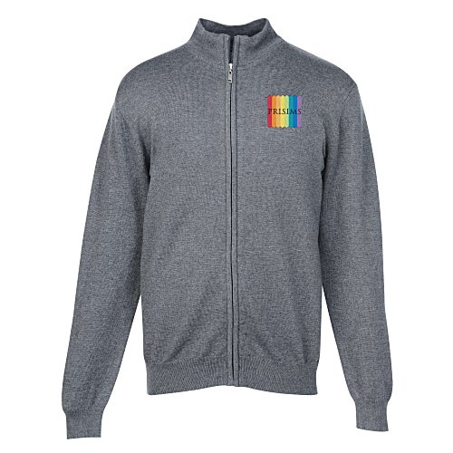 Cotton Blend Full-Zip Sweater - Men's Main Image
