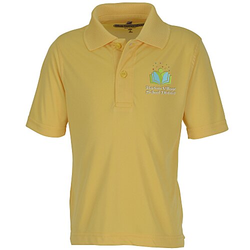BLU-X-DRI Stain Release Performance Polo - Youth Main Image