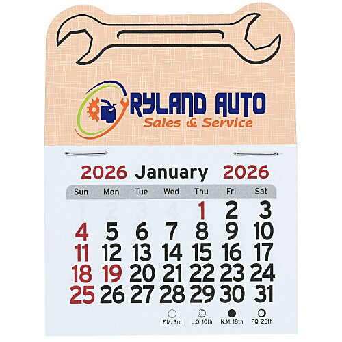 Peel-N-Stick Calendar - Wrench Main Image