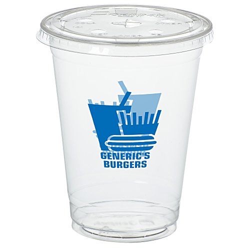 Crystal Clear Cup with Straw Slotted Lid - 16 oz. - Low Qty Main Image