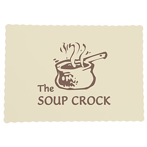 Paper Placemat - Color - Scallop Main Image