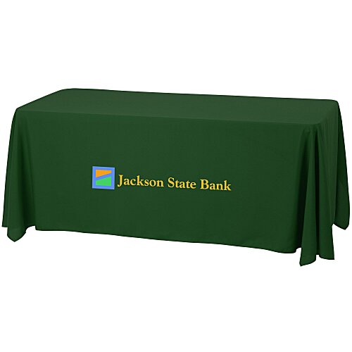 Serged Open-Back Stain Resistant Table Throw - 6 feet Main Image