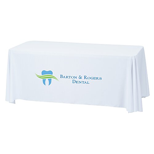 Serged Closed-Back Stain Resistant Table Throw - 6 feet Main Image