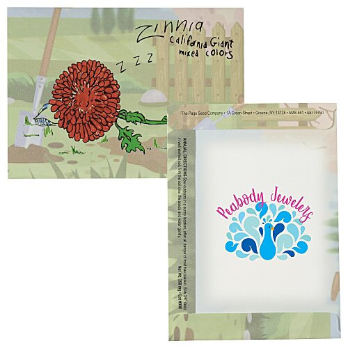 Cartoon Seed Packet - Zinnia Main Image