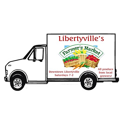 Flat Flexible Magnet - Delivery Truck 2 Main Image