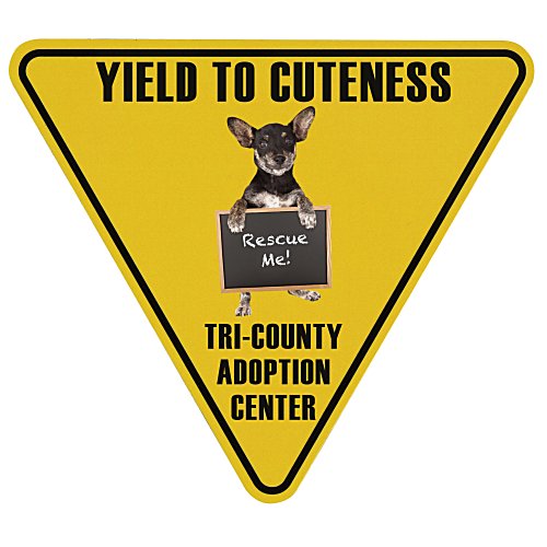 Flat Flexible Magnet - Triangle - Round Corners Main Image