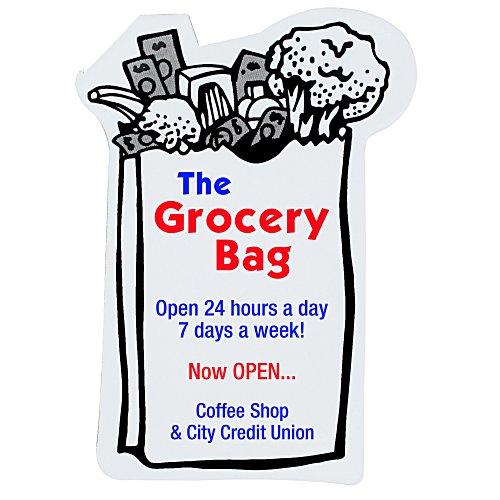 Flat Flexible Magnet - Grocery Bag Main Image