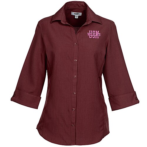 Batiste Polyester 3/4-Sleeve Dress Shirt - Ladies' Main Image