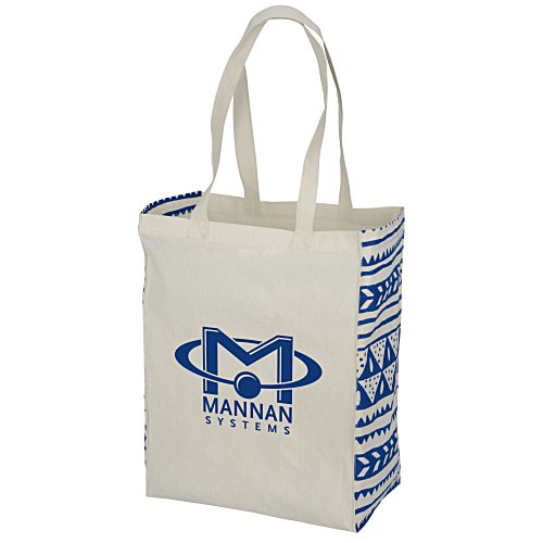 Sunburst Side Print Cotton Tote Main Image