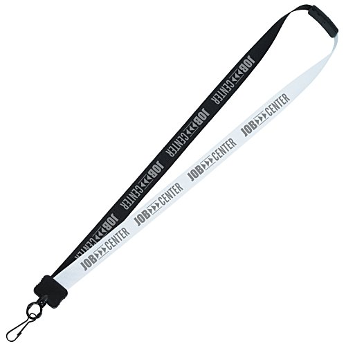 Two-Tone Poly Lanyard - 3/4" - 32" - Metal Swivel Snap Hook Main Image