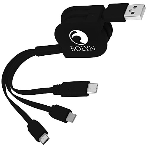 Retractable Charging Cable with USB-C Main Image