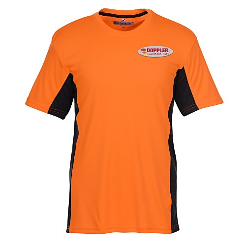 Stain Release Performance Colorblock T-Shirt - Men's - Embroidered Main Image
