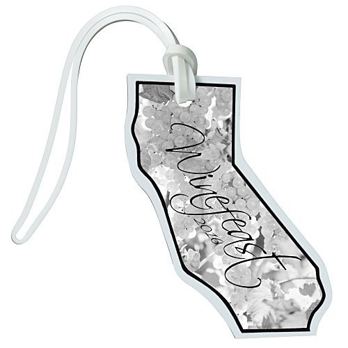 Soft Vinyl Full Color Luggage Tag - California Main Image