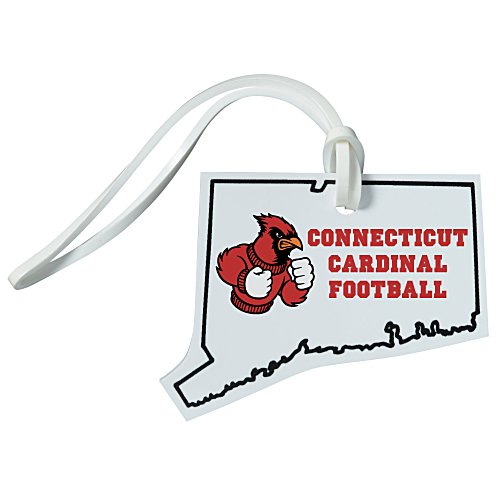 Soft Vinyl Full Color Luggage Tag - Connecticut Main Image