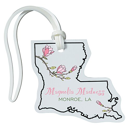 Soft Vinyl Full Color Luggage Tag - Louisiana Main Image