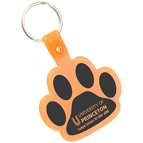 Paw Shaped Keychain - Translucent - 24 hr Main Image