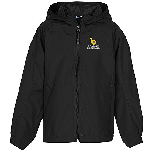 Hooded Raglan Athletic Jacket - Youth Main Image