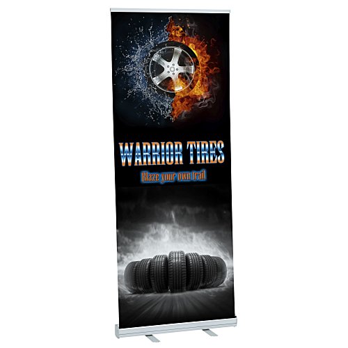 Economy Retractable Fabric Banner Display - 31-1/2" Main Image