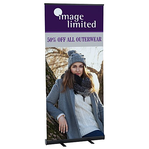 Economy Retractable Fabric Banner Display - 36" Main Image