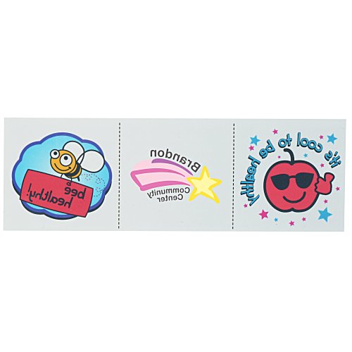 Super Kid 3 Tattoo Strip - Healthy Habits Main Image