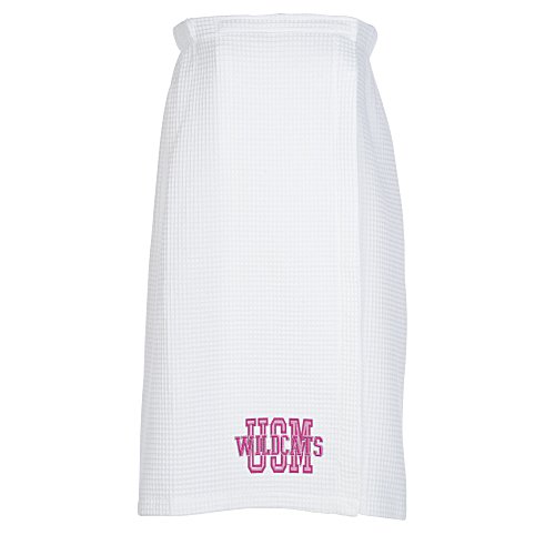 Waffle Weave Spa Wrap - White Main Image