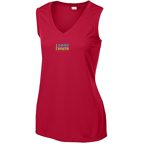 Sleeveless Contender V-Neck Tank - Ladies' - Embroidered Main Image