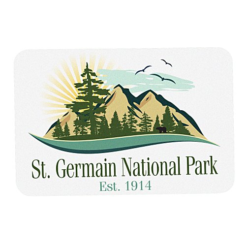 Full Color Wood Magnet - Rectangle - 2" x 3" Main Image