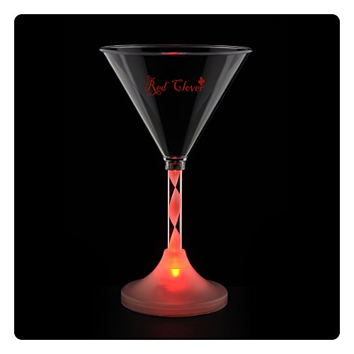 Martini Glass with Light-Up Spiral Stem - 6 oz. - 24 hr Main Image