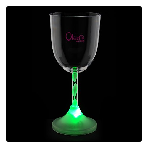 Wine Glass with Light-Up Spiral Stem - 10 oz. - 24 hr Main Image