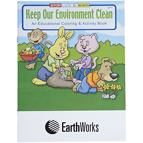Keep Our Environment Clean Coloring Book - 24 hr Main Image