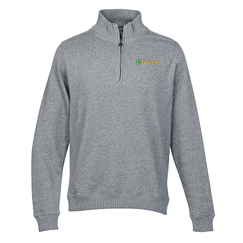 Premium Cotton 1/4-Zip Fleece Pullover Main Image
