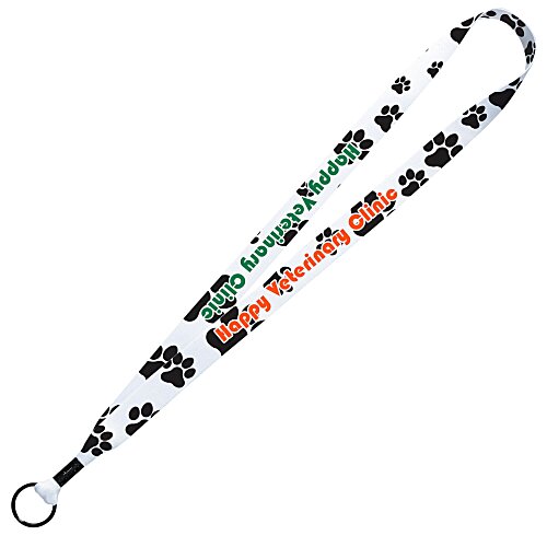 Dye-Sub Lanyard - 3/4" - 36" - Metal Split Ring Main Image