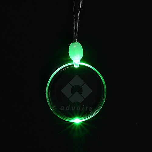 Light-Up Pendant Necklace - Circle Main Image