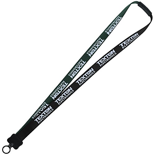 Two-Tone Smooth Nylon Lanyard - 7/8" - 36" - Plastic O-Ring Main Image