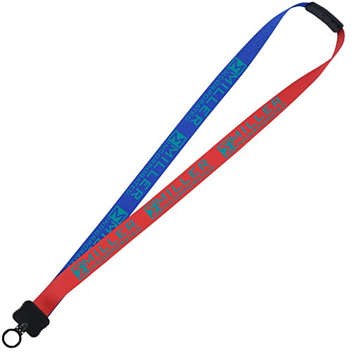 Two-Tone Poly Lanyard - 3/4 inches - 34 inches - Plastic O-Ring Main Image