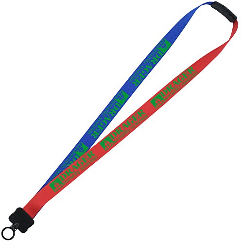 Two-Tone Poly Lanyard - 3/4" - 36" - Plastic O-Ring Main Image