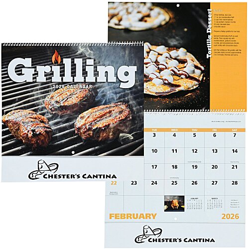 Grilling Wall Calendar - Spiral Main Image