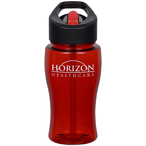 Poly-Pure Lite Bottle with Two-Tone Flip Straw Lid - 18 oz. Main Image