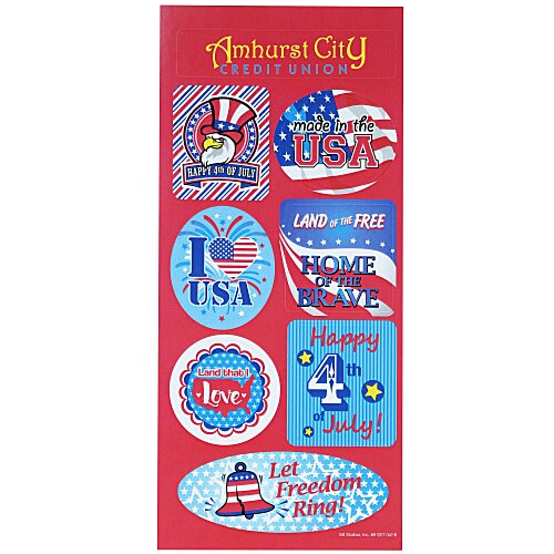 Super Kid Sticker Sheet - 4th of July Main Image