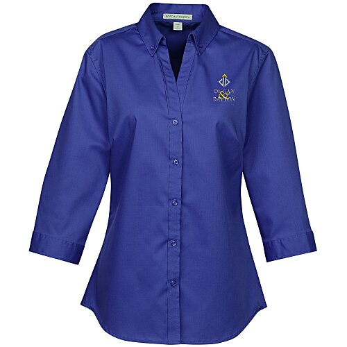 Performance Twill 3/4 Sleeve Shirt - Ladies' Main Image