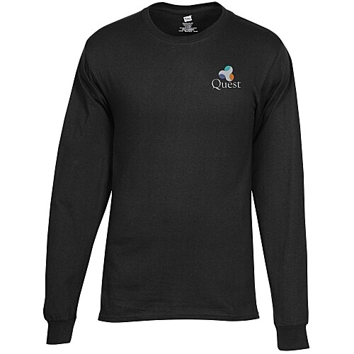 Hanes Essential-T LS T-Shirt - Men's - Embroidered Main Image
