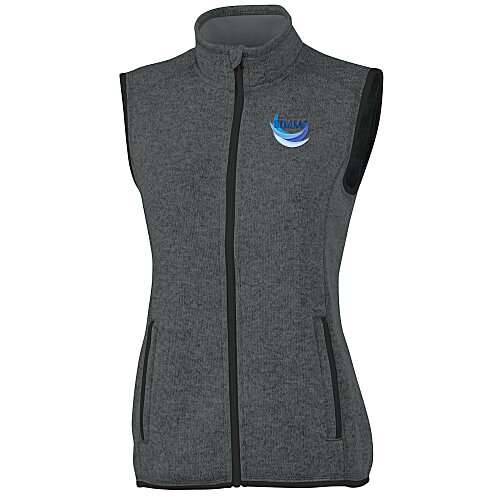 Heathered Fleece Vest - Ladies' Main Image