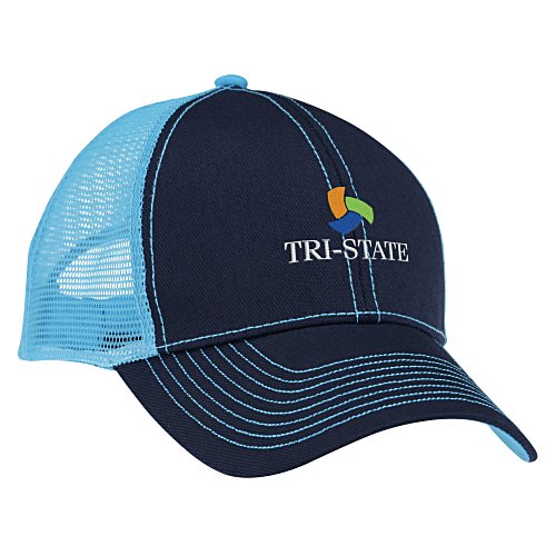 Mega Contrast Stitch Trucker Cap Main Image