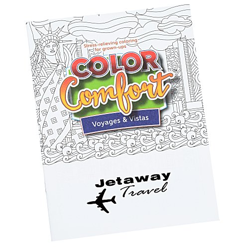 Color Comfort Grown Up Coloring Book - Voyages & Vistas Main Image