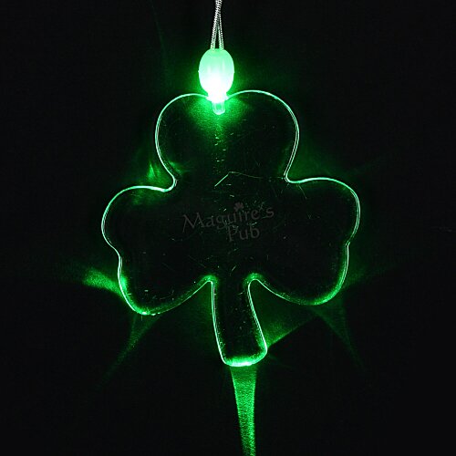 Light-Up Pendant Necklace - Shamrock Main Image