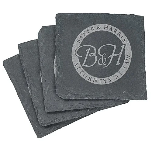 Ceramic Coaster Set — White Ceramic