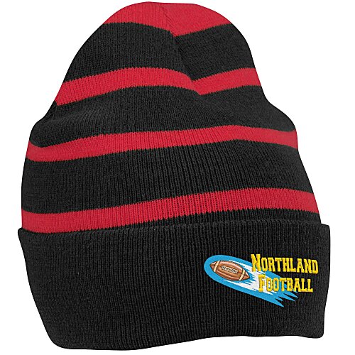 Striped Cuff Beanie - 24 hr Main Image