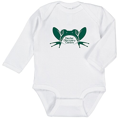 Rabbit Skins Infant Long Sleeve Onesie - White Main Image